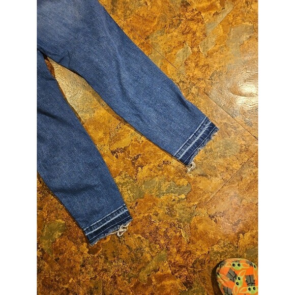 Madewell Button Fly high rise skinny jeans size 32 womens stretch raw hem(A1088) - Picture 8 of 10